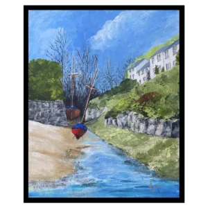 'Tidal Creek'. The original painting by Ena Mann.