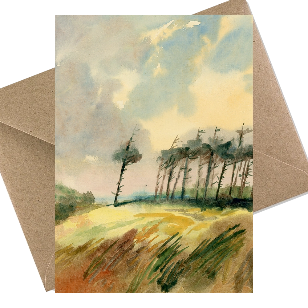'Wind Swept'. Fine art cards by Colin Callon.