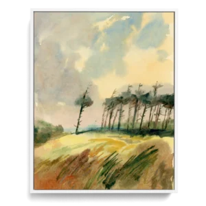 'Wind Swept'. A framed canvas art print by Colin Callon.