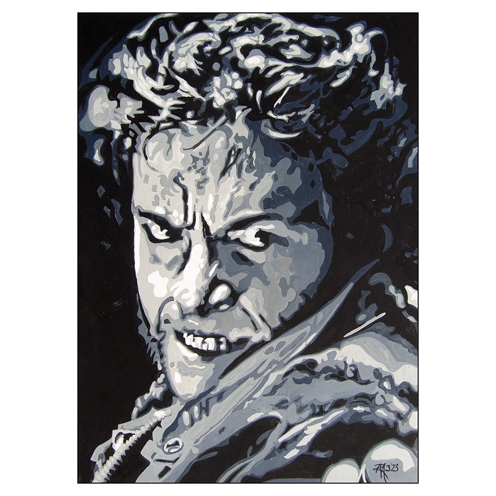 Harried Rigby 'Hugh Jackman Wolverine', An Original Painting By Harry Rigby | New Art ...