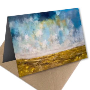'Across the Moors'. Fine art card by Ted Warburton.