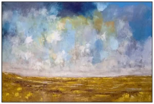 'Across The Moors'. An original painting by Ted Warburton.