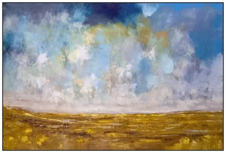'Across The Moors'. An original painting by Ted Warburton.