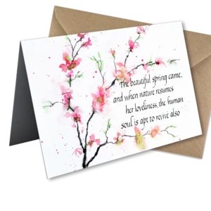 'Beautiful Spring'. A fine art greetings card from Mel Sharp