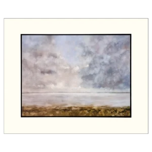'Middleton Sands'. Matted art print by Ted Warburton