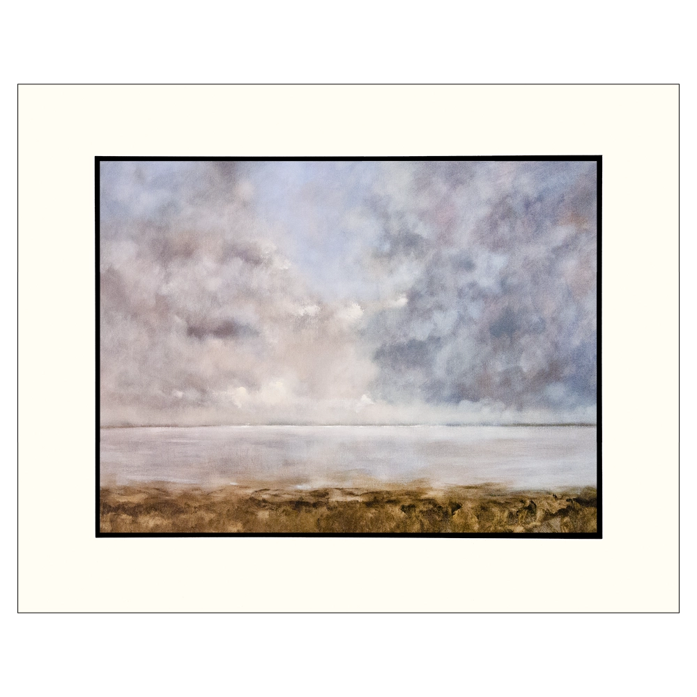 'Middleton Sands'. Matted art print by Ted Warburton