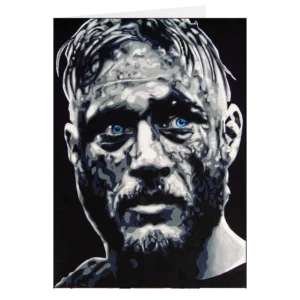 A fine art card of Travis Fimmel by Harry Rigby.