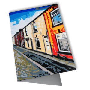 'Wilton Street, Bolton'. Fine art cards by Harry Rigby