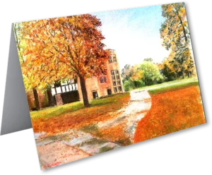 'Astley Hall, Autumn' Pat Richardson Artcard