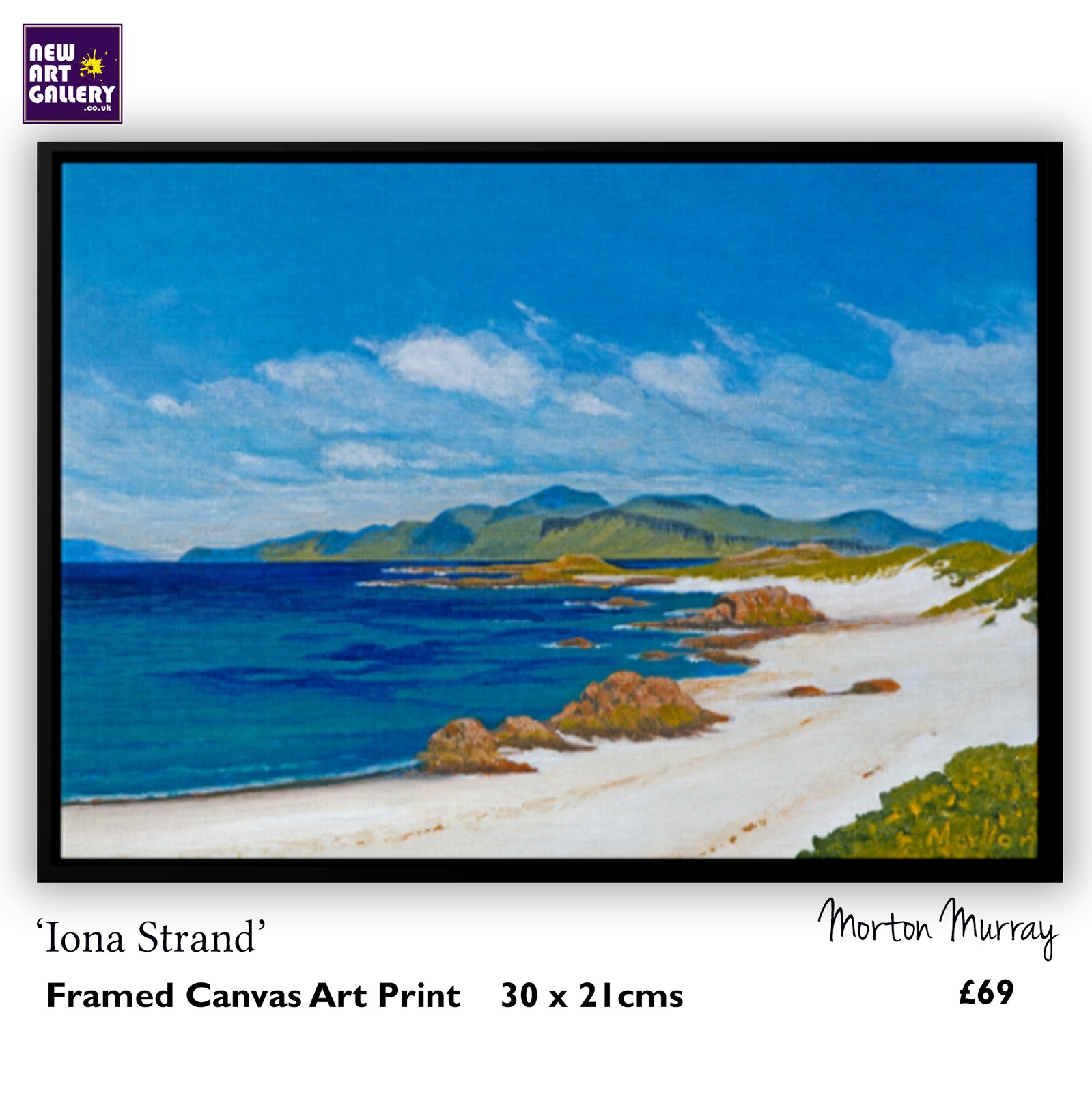 Iona Strand Morton Murray Framed Canvas Art Print