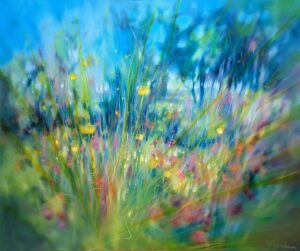 'Chaos in the Meadow' Gill Bustamante. Original Painting
