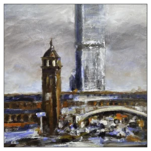 'Deansgate, Manchester 2407' is a framed original painting by Lita Narayan.