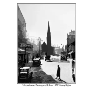 'Bolton: Hippodrome Theatre, Deansgate'. An art print by Harry Rigby.