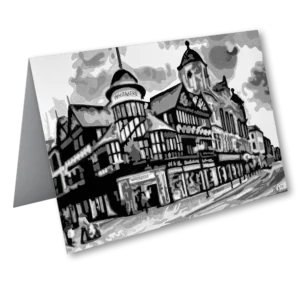 'Bolton Whitakers Store'. Fine art card by Harry Rigby.