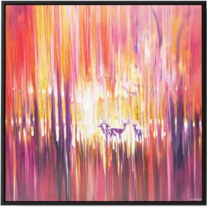'Autumn's Veil'. A framed canvas art print by Gill Bustamante.