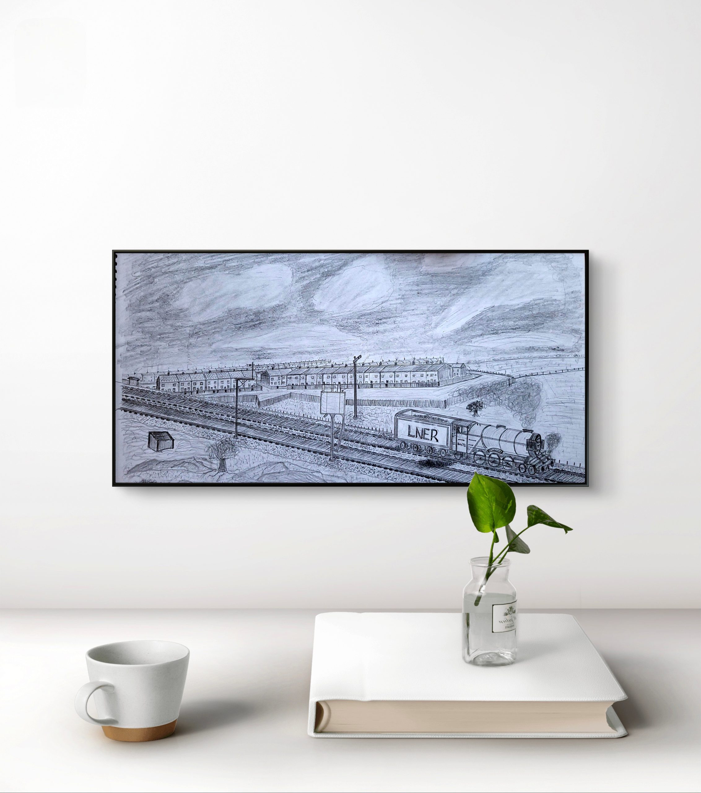 Steam Locomotive - Original Sketch - Image 2