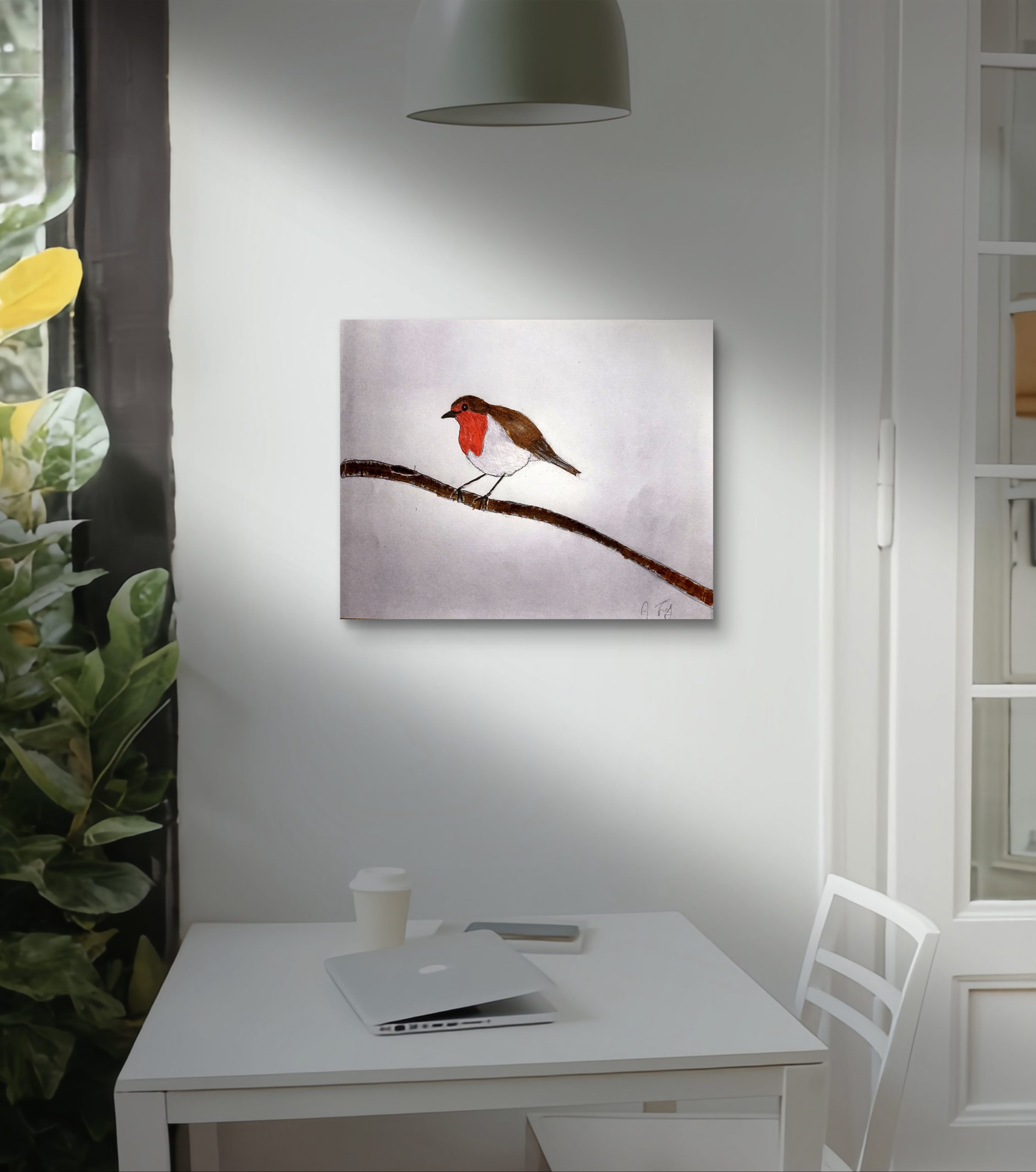 European Robin - original painting - Image 2
