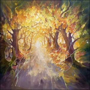 'Once Upon a Time'. An original painting by Gill Bustamante.