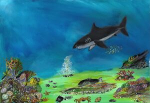 "Shark" original artwork