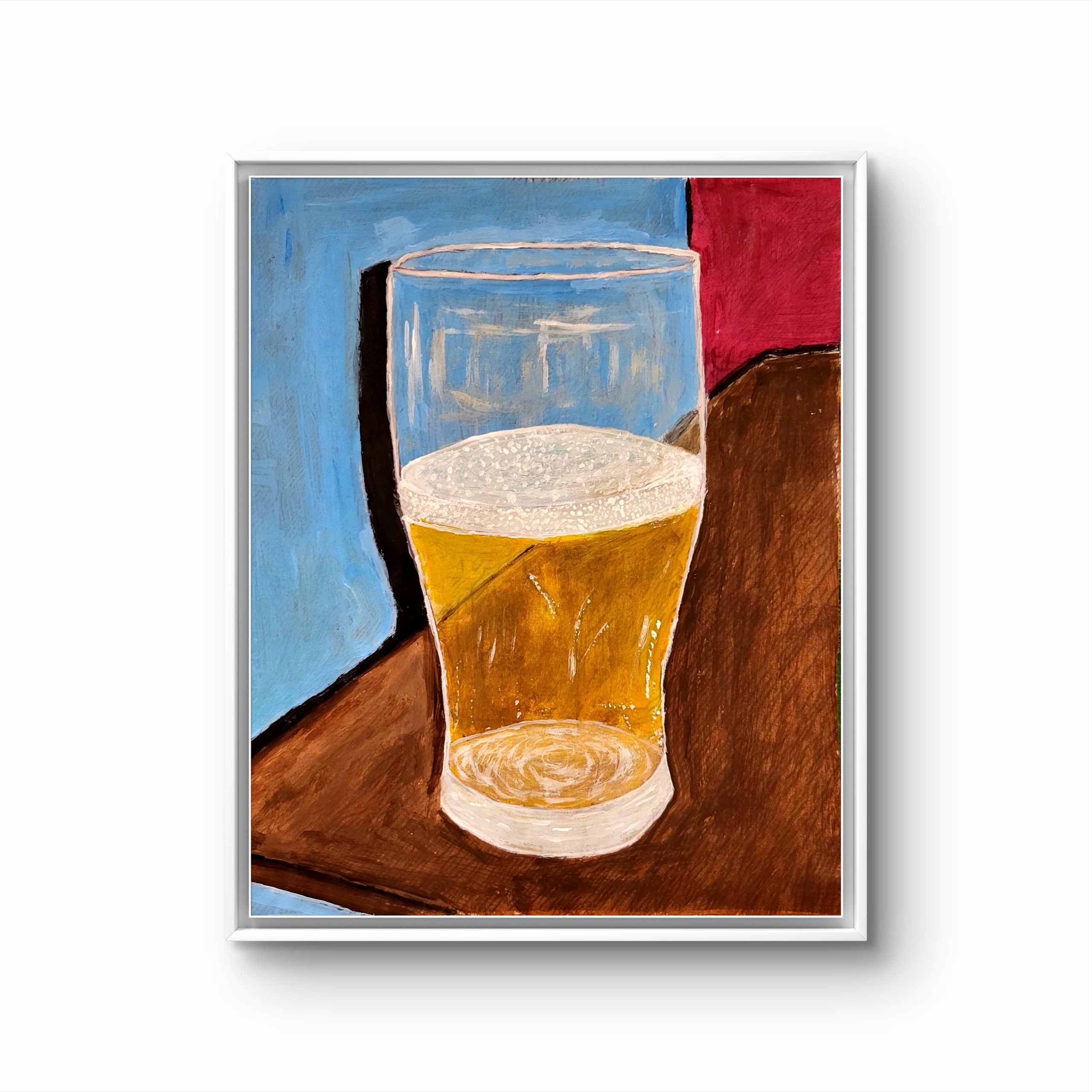 Beer glass - Original Acrylic art - Image 2