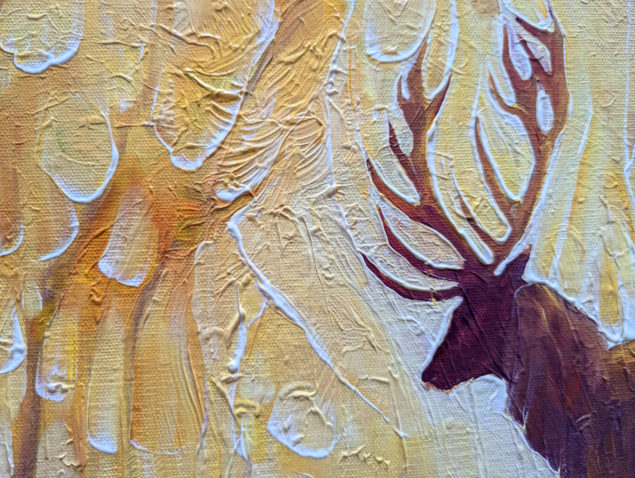 'Forest Sentinel'. Large Original Painting. - Image 7