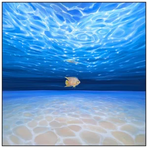 'Under Sea Rebel. The original painting by Gill Bustamante.