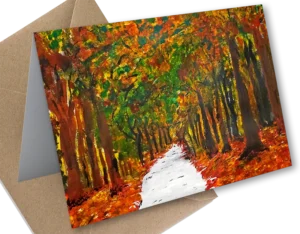 'Autumn Wood'. Art card by Andrew Fry.