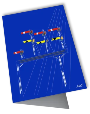 'The Gantry'. Art card by Daniel Jones.