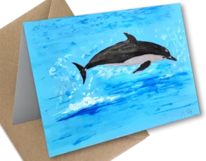 'The Dolphin'. Art card by Andrew Fry.