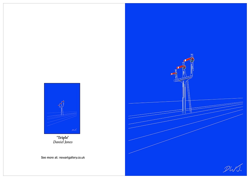 'Triple'. Fine art card by Daniel Jones.