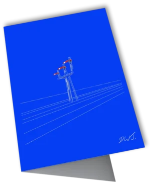 'Triple'. Fine art card front by Daniel Jones.