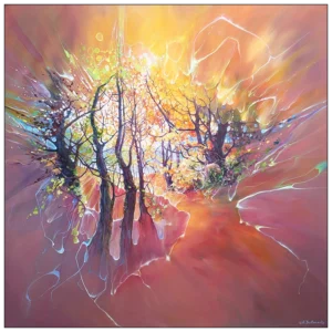 'The Wild Wild Wood'. A large original painting by Gill Bustamante.