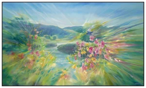 'Nature Unbound'. An original painting by Gill Bustamante.