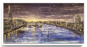 'Reflections on the Thames' by Karen Holt. A Limited edition canvas art print of London.