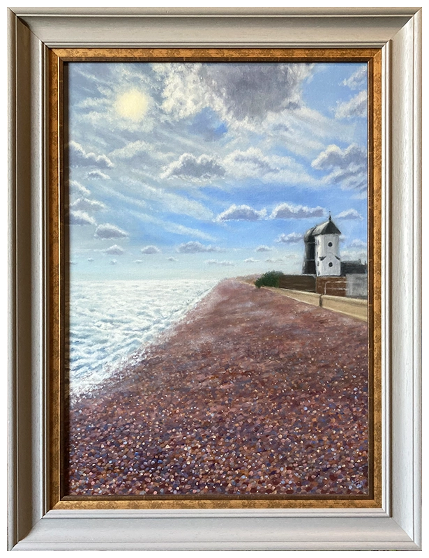 'Aldeburgh' Mike Lord. Framed original painting.