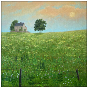 'Going Home'. A painting by Mike Lord.
