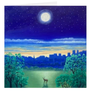 'Night in the City'. Card front.