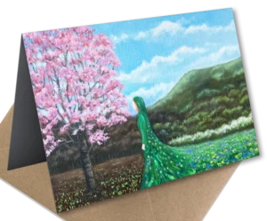 'Spring', Mike Lord. A fine art greetings card.