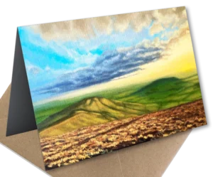 'Trough of Bowland'. Fine art greetings card by Mike Lord.