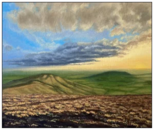 'Trough of Bowland'. Unframed original painting by Mike Lord.