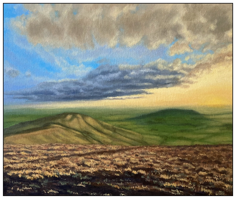 'Trough of Bowland'. Unframed original painting by Mike Lord.