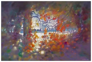 'Winter Calling', Gill Bustamante. Original painting, unframed.