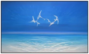 'Ocean Magicians-72'. An original painting by Gill Bustamante.