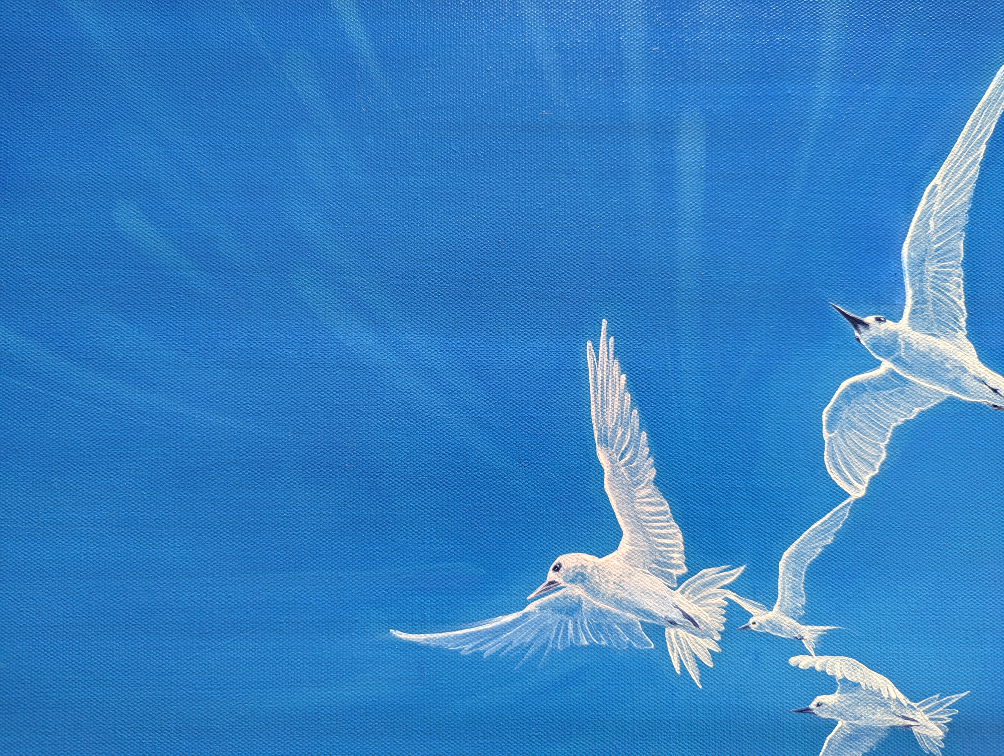 'Ocean Magicians' Gill Bustamante. Original Painting. - Image 6