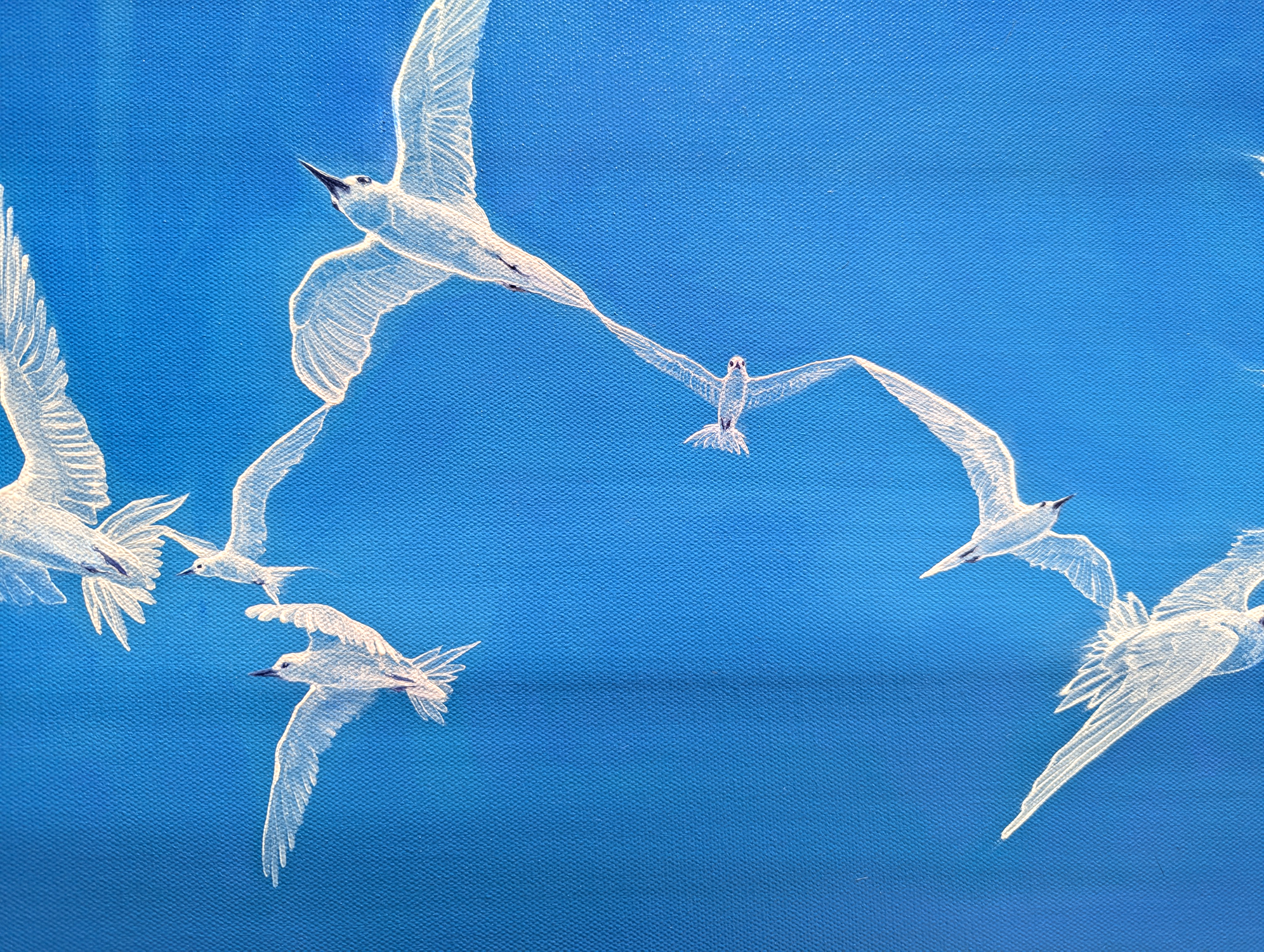 'Ocean Magicians' Gill Bustamante. Original Painting. - Image 7