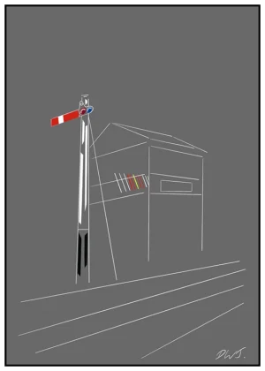 'Stop For The Signaller'. Fine Art Prints.