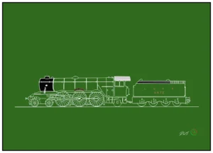 'Flying Scotsman'. Fine art prints by Daniel Jones.