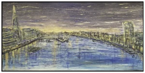 'Reflections on the Thames', Karen Holt. Original Painting.