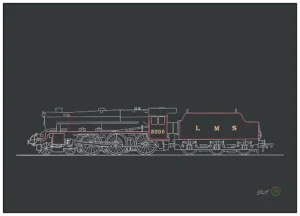 'Stanier 5MT Black 5'. Art Prints by Daniel Jones.
