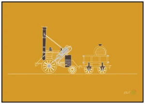 'Stephenson's Rocket'. Fine art prints by Daniel Jones.